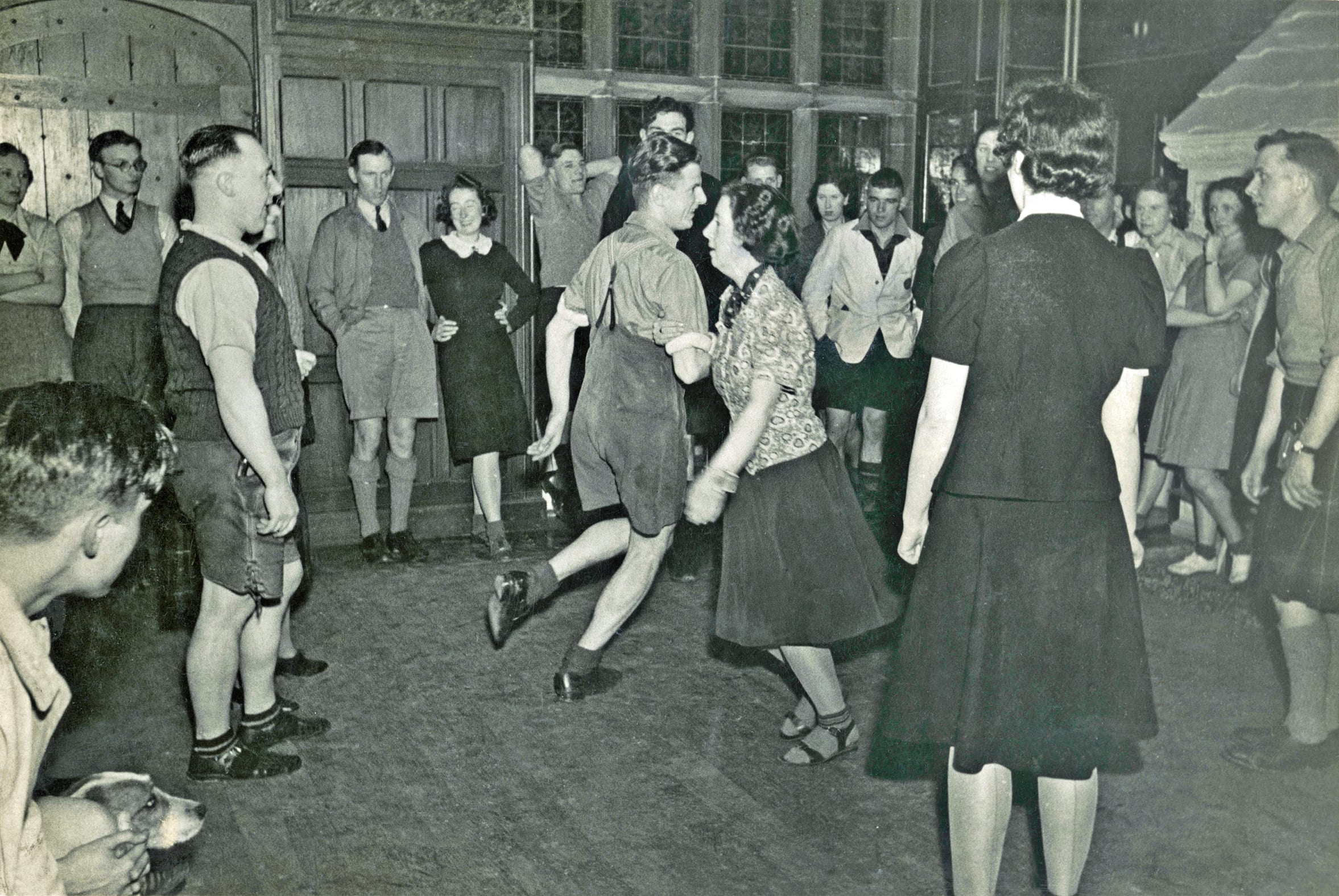 Group dancing in YHA Llangollen 1939