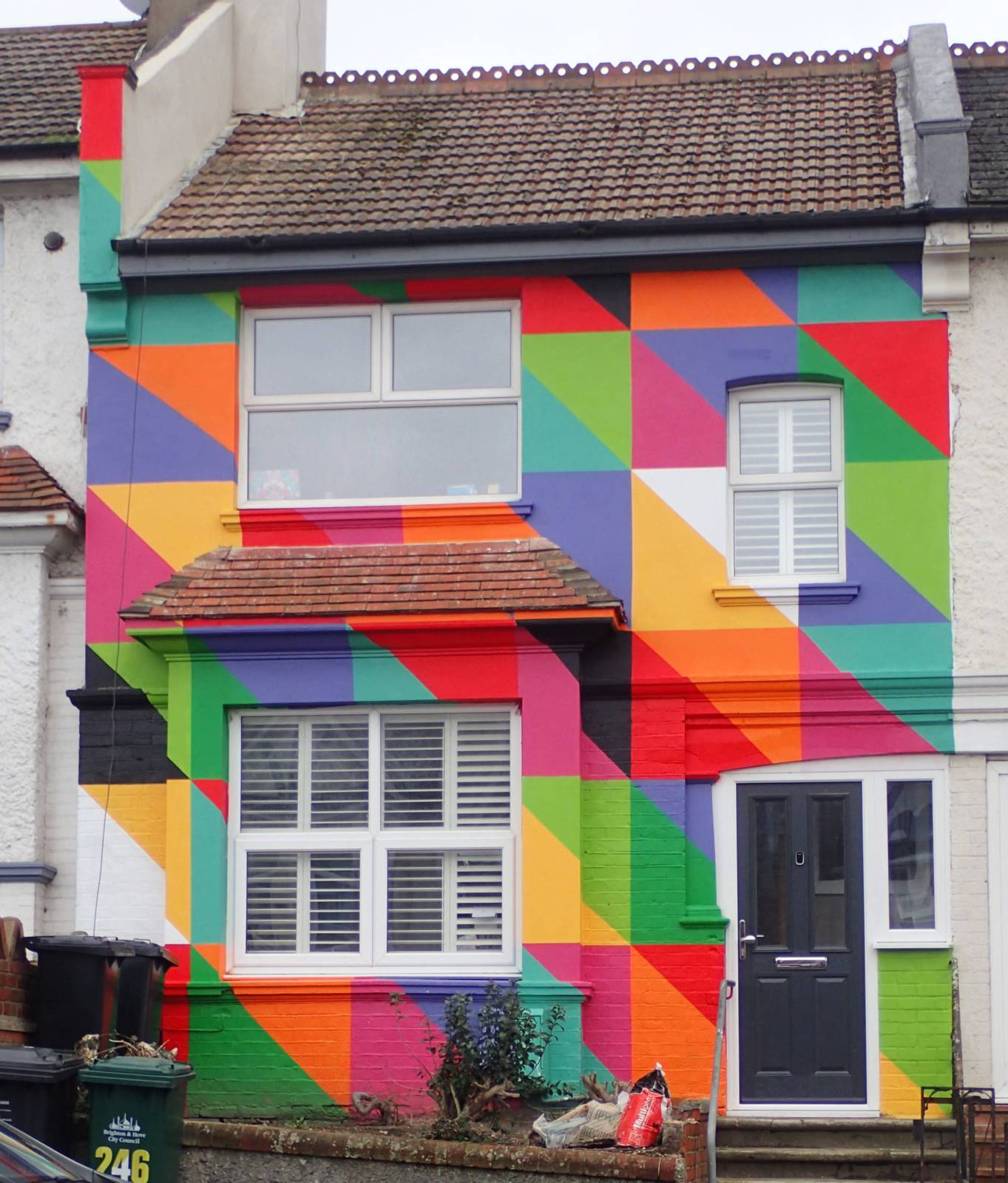 Colourful house in Brighton