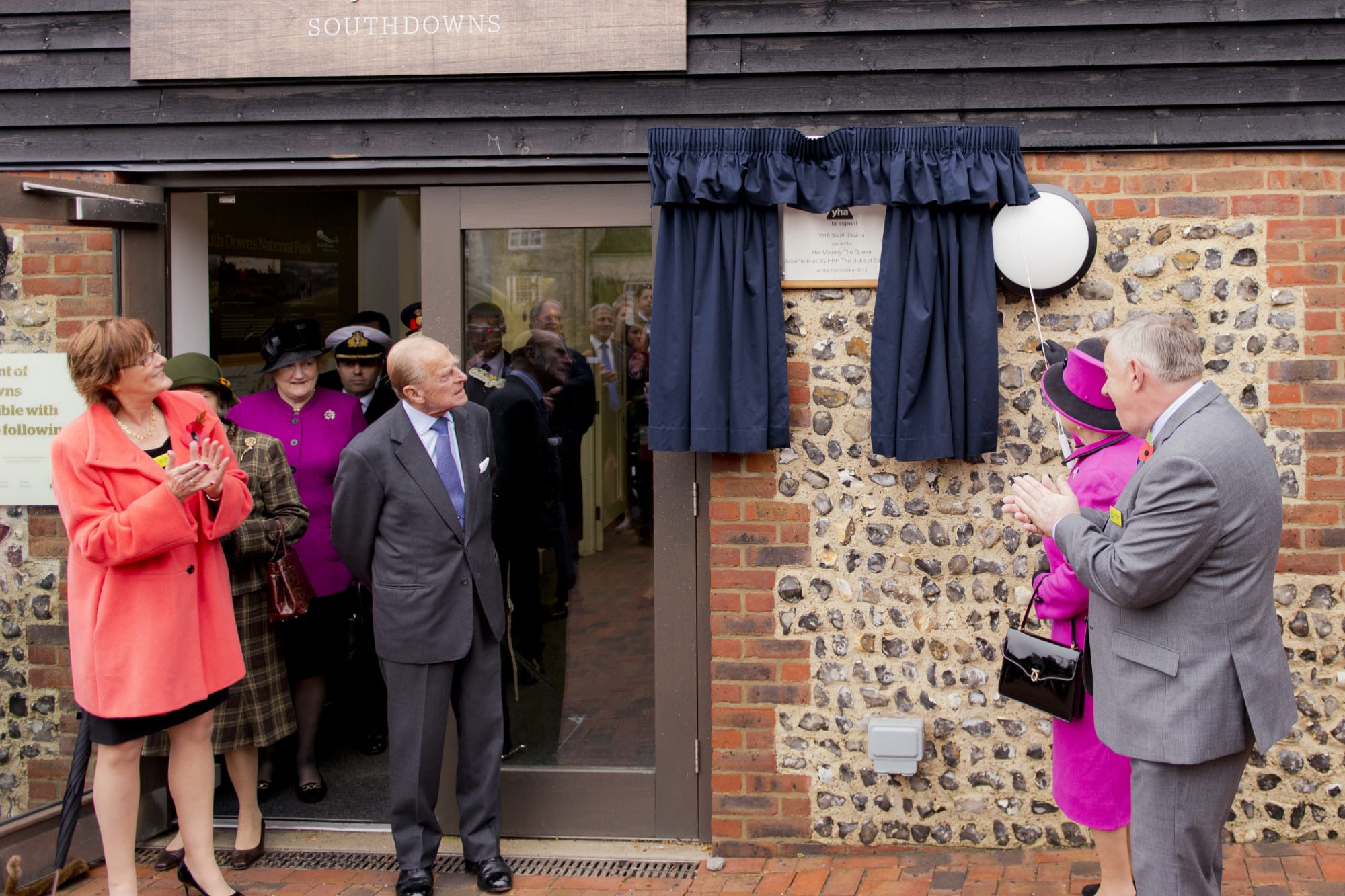 Prince Philip opening YHA South Downs