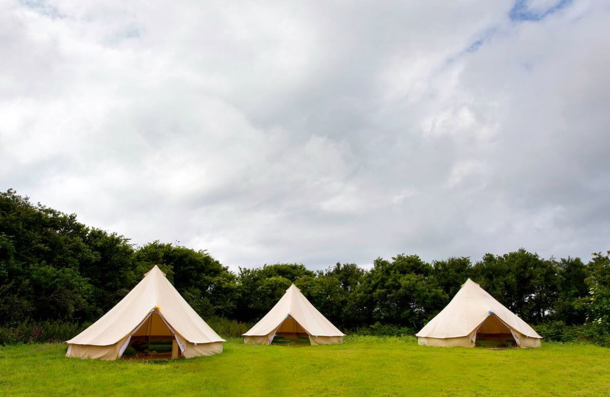 Bell tent camping
