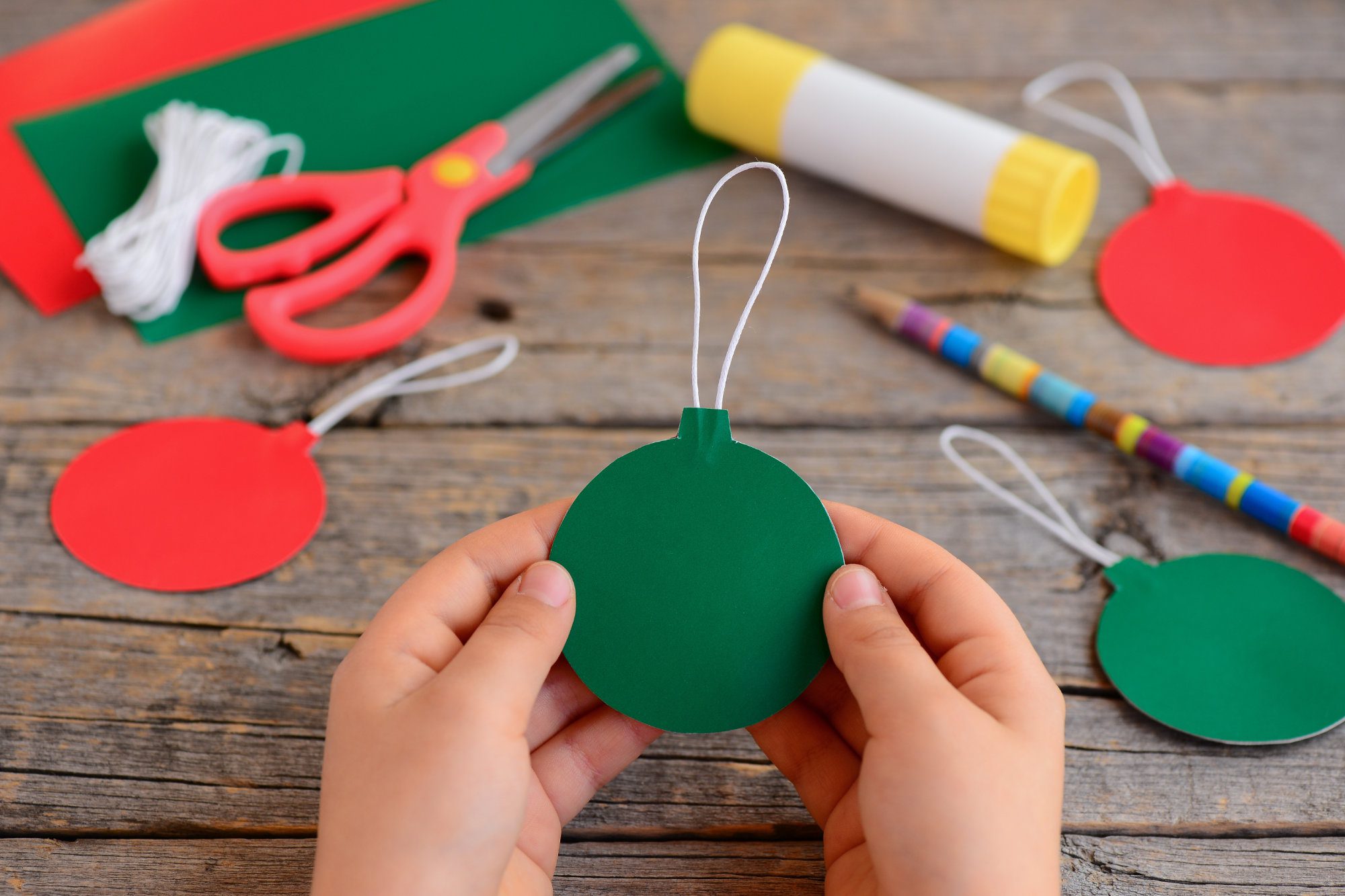 Christmas craft paper bauble