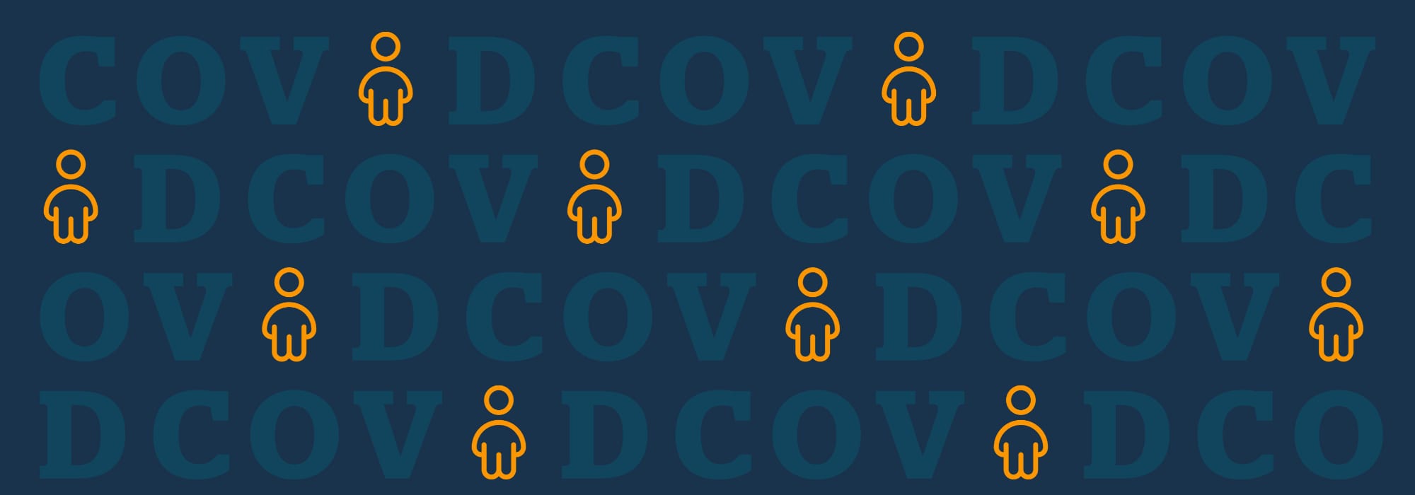 COVID illustration with icons of people