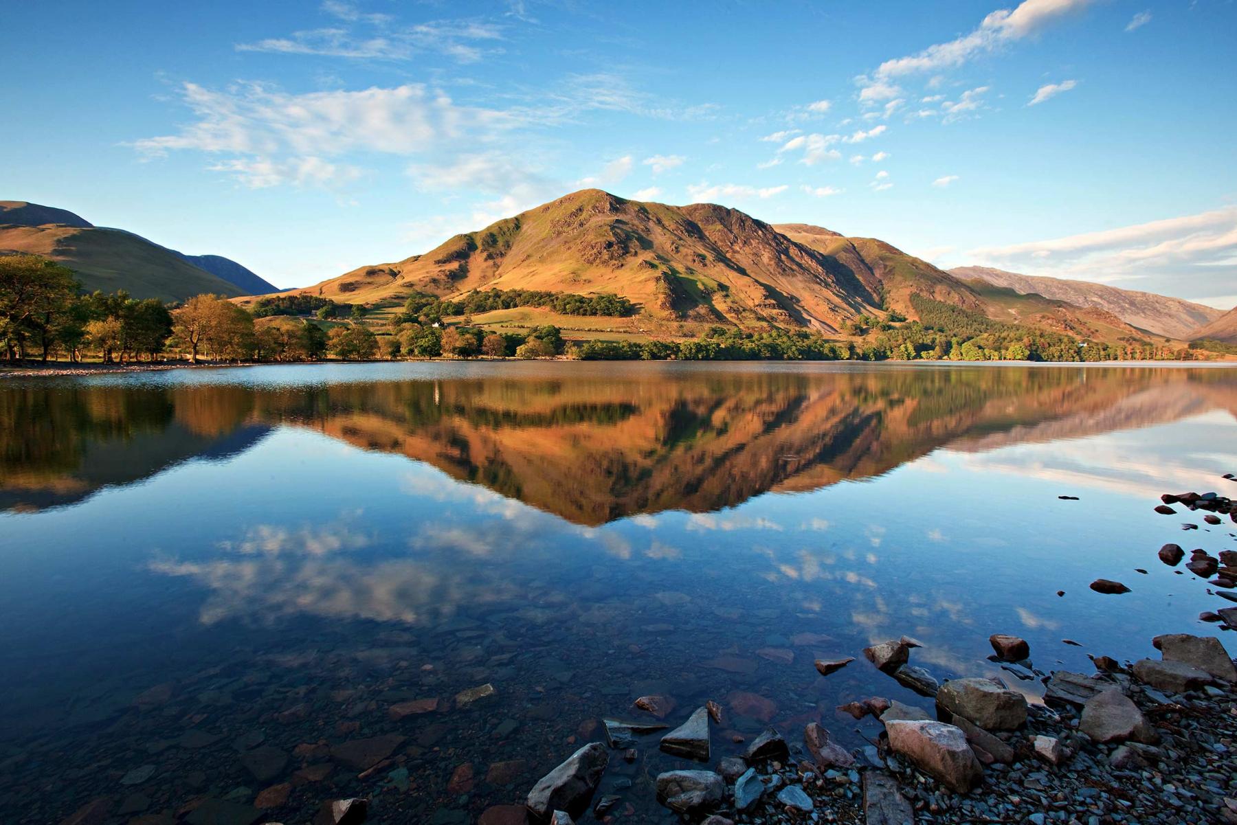 View of Buttermere lake in the Lake District