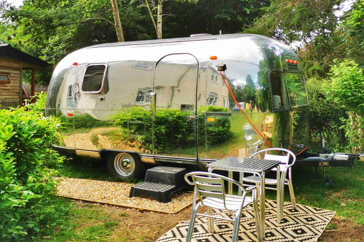 The Airstream Trailer for Glamping in the New Forest