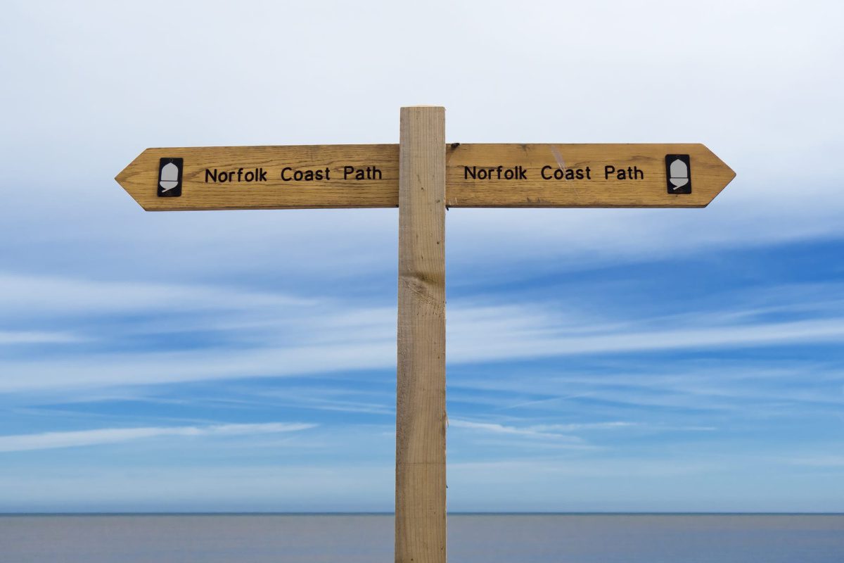 Norfolk Coast Path sign