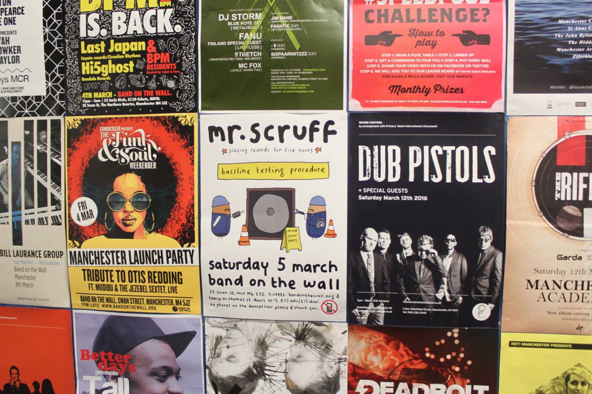 Gig posters, Manchester