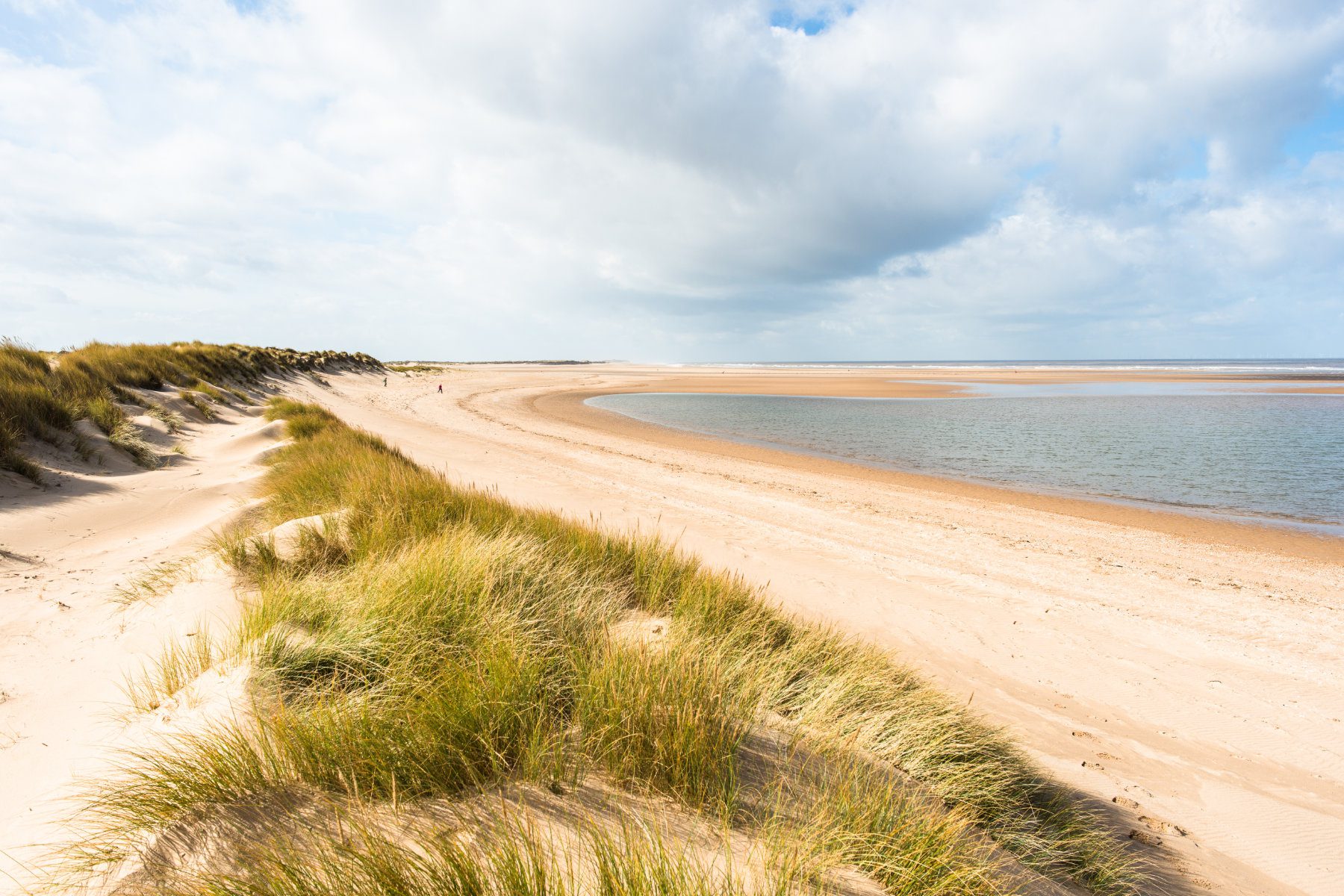 VIew of beach in North Norfolk