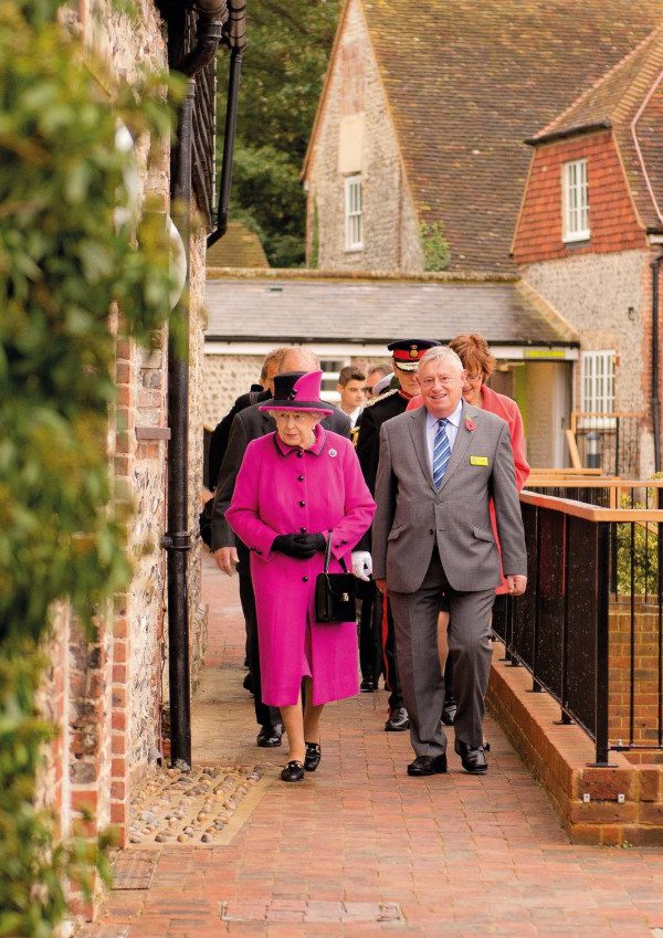 Queen Elizabeth II visits a YHA hostel