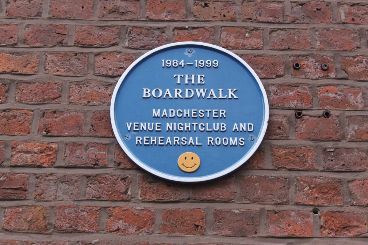 The Boardwalk blue plaque, Manchester