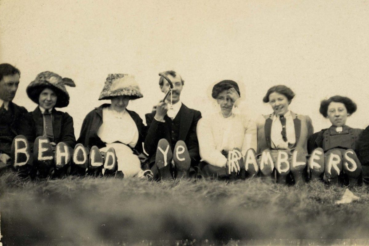 Members of the Ramblers in the Peak District in the 1920s
