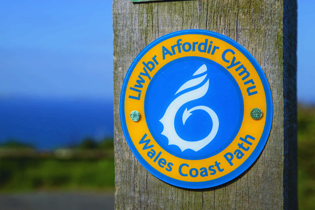 Wales Coast Path sign