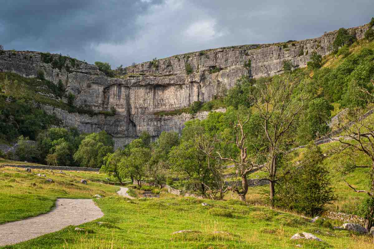 Path to Malham Cove in Yorkshire, UK