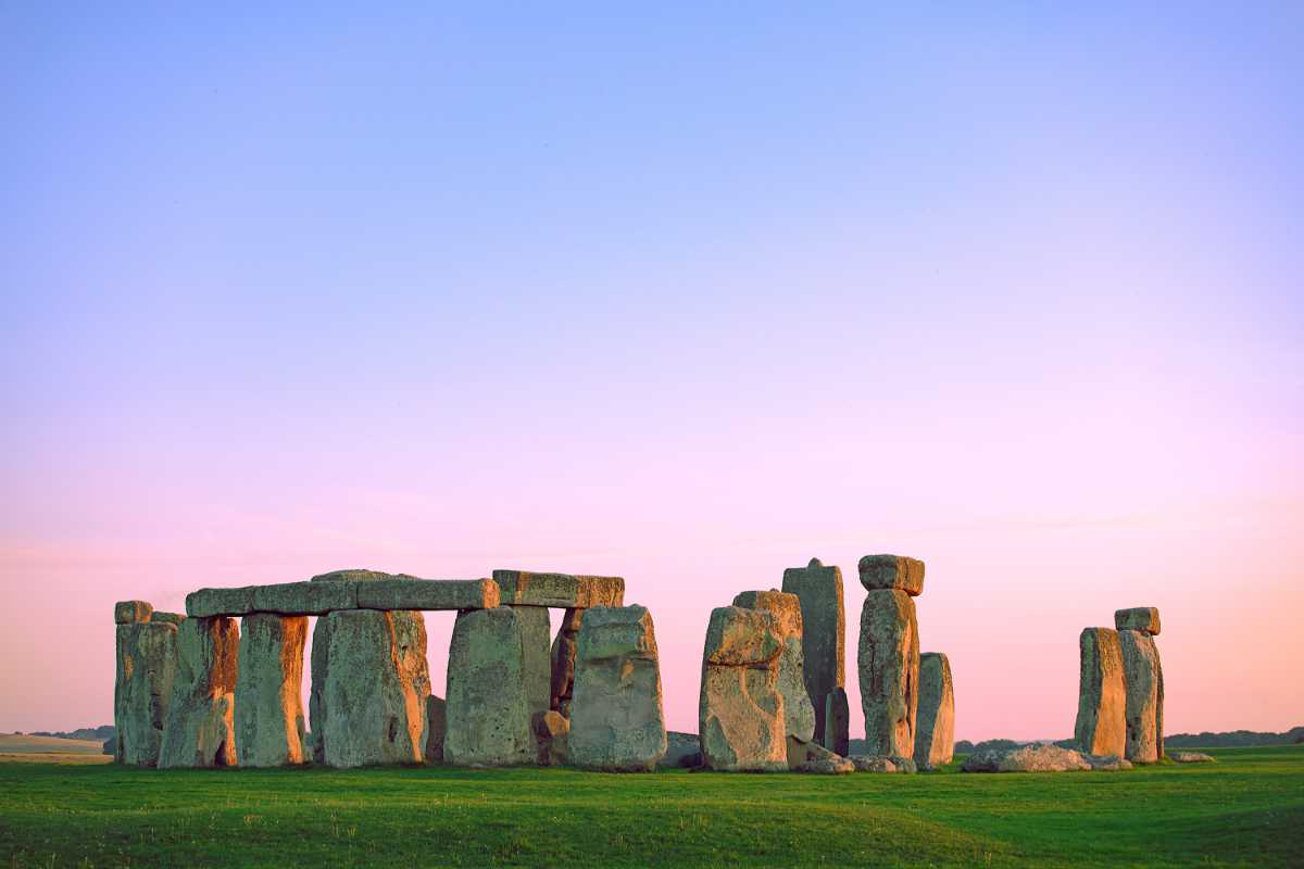 Stonehenge at sunset 
