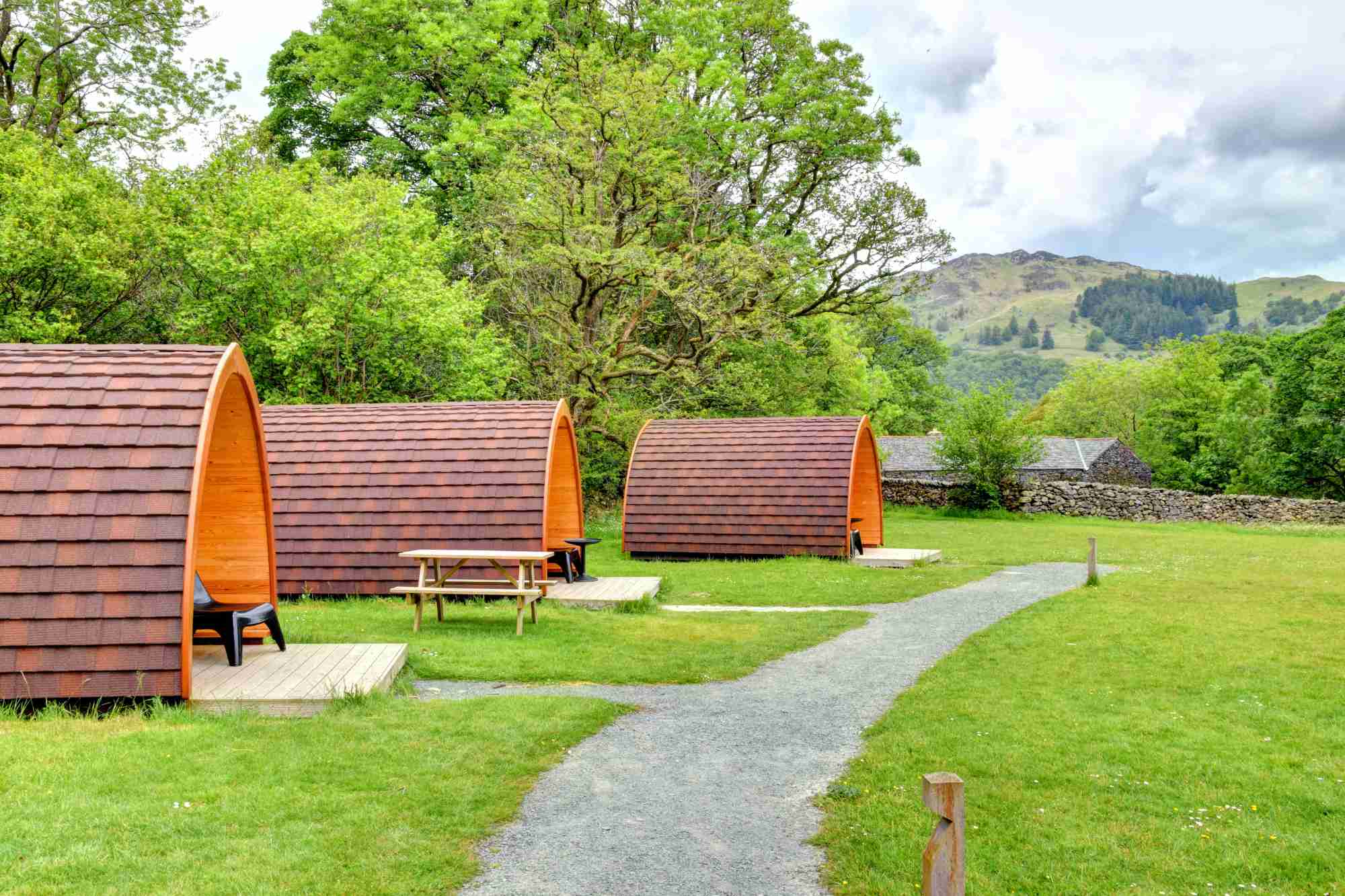 Camping pods at YHA Borrowdale