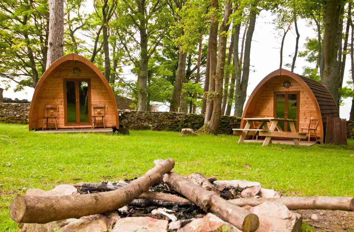 Camping pods at YHA Grinton Lodge 