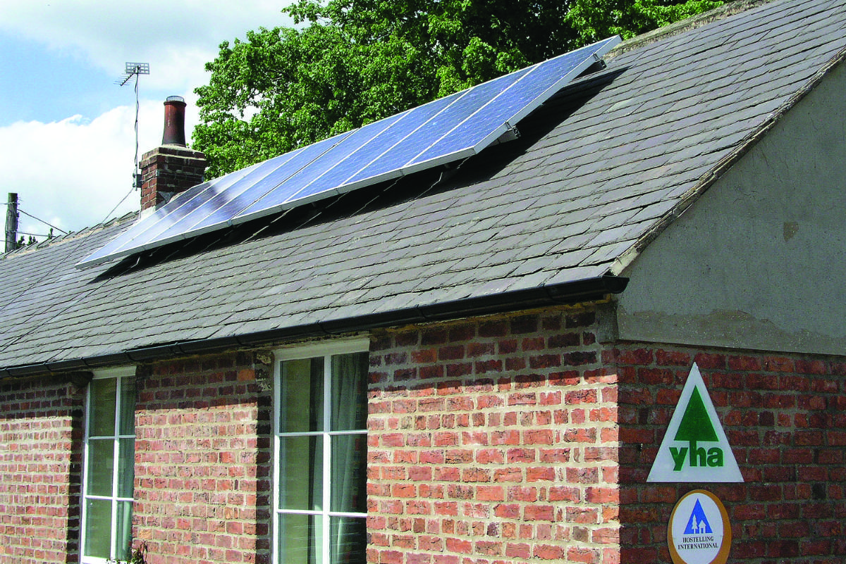 YHA with Solar Panels on the roof