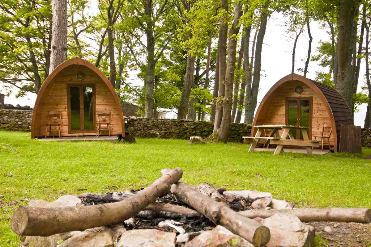 Camping pods at YHA Grinton Lodge
