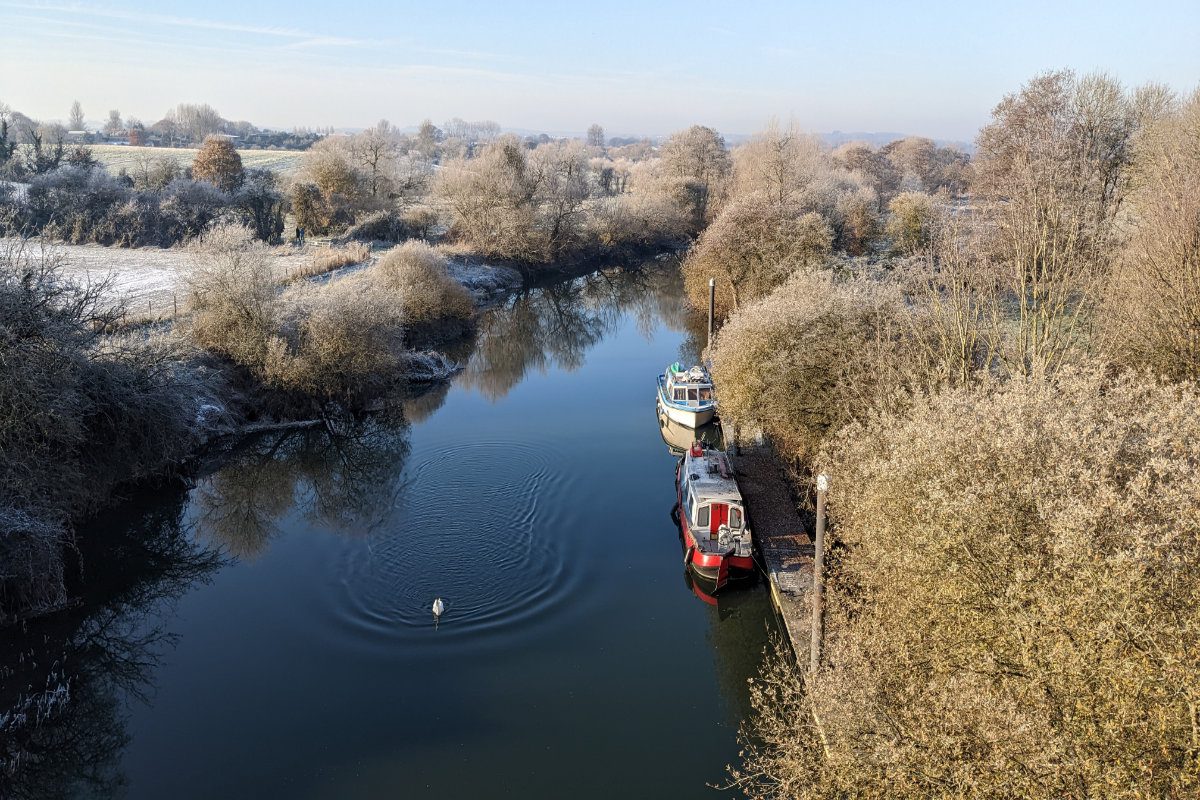 Canal on a frosty morning