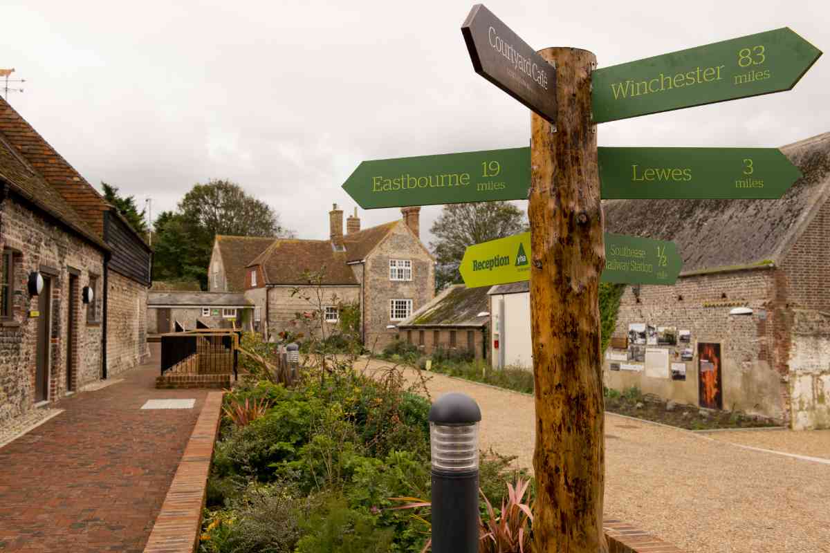The sign at YHA South Downs
