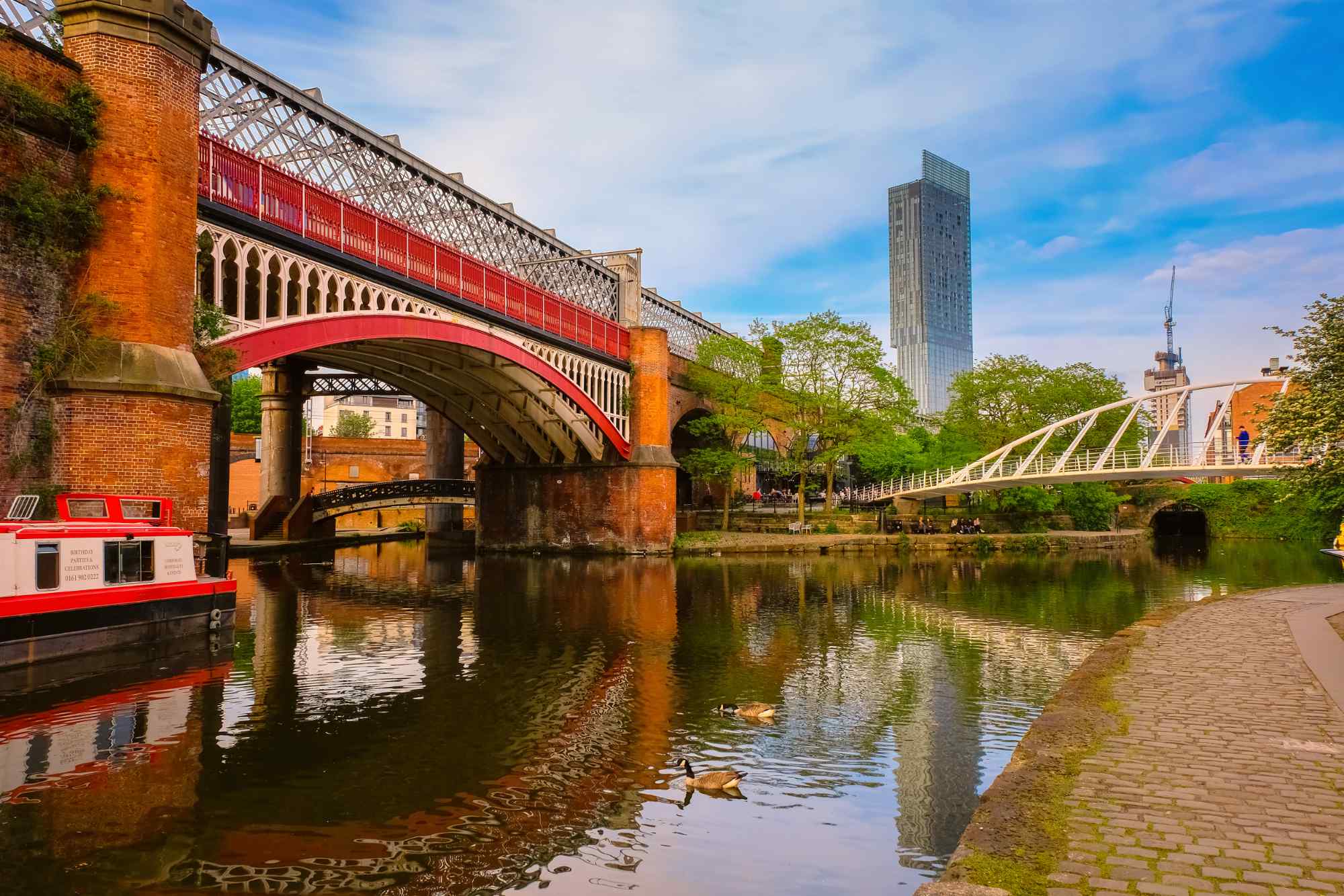 Castlefield canal in Manchester
