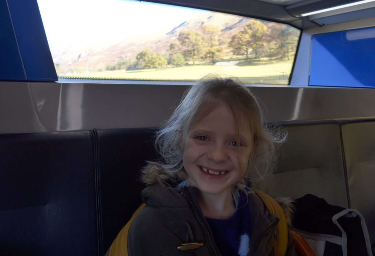 on the bus in the Lake District
