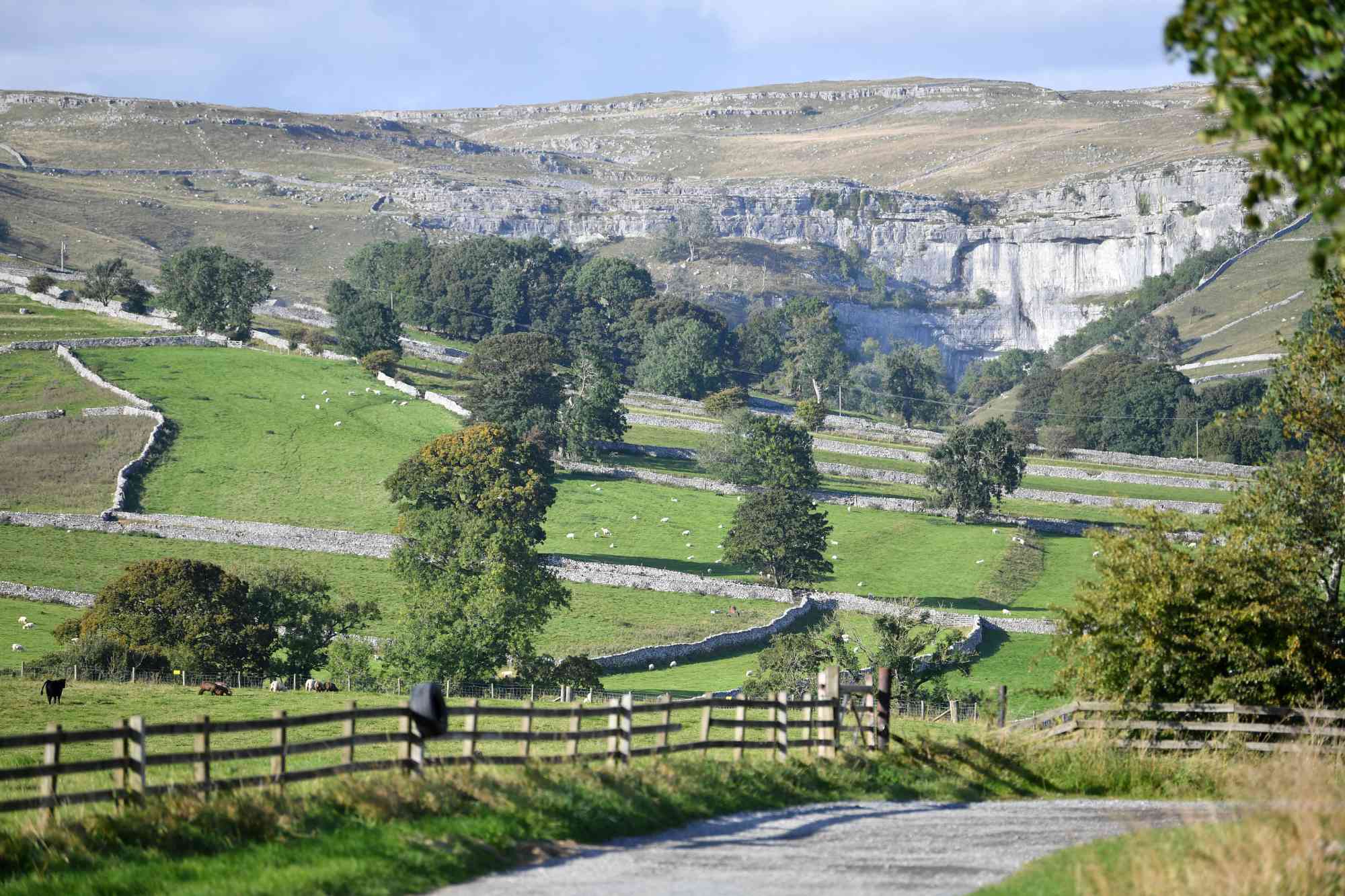 The Yorkshire Dales countryside on a summers day