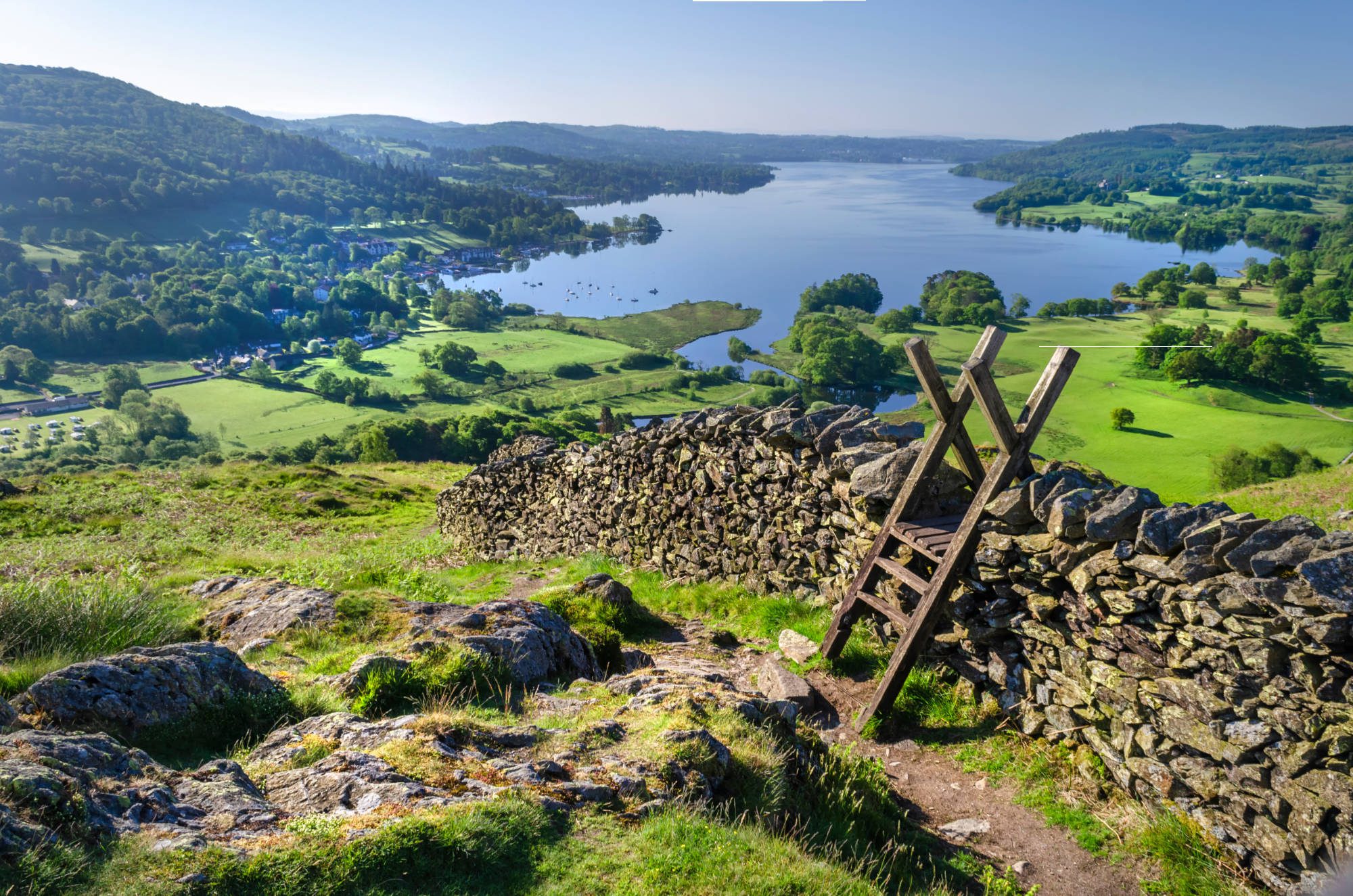 Lake Windermere from above