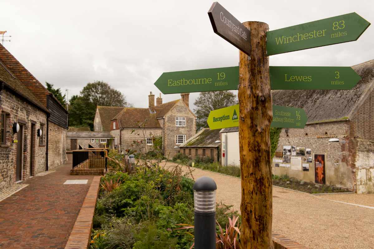 YHA South Downs sign