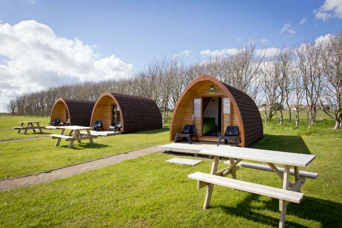 Camping pods at YHA Manorbier
