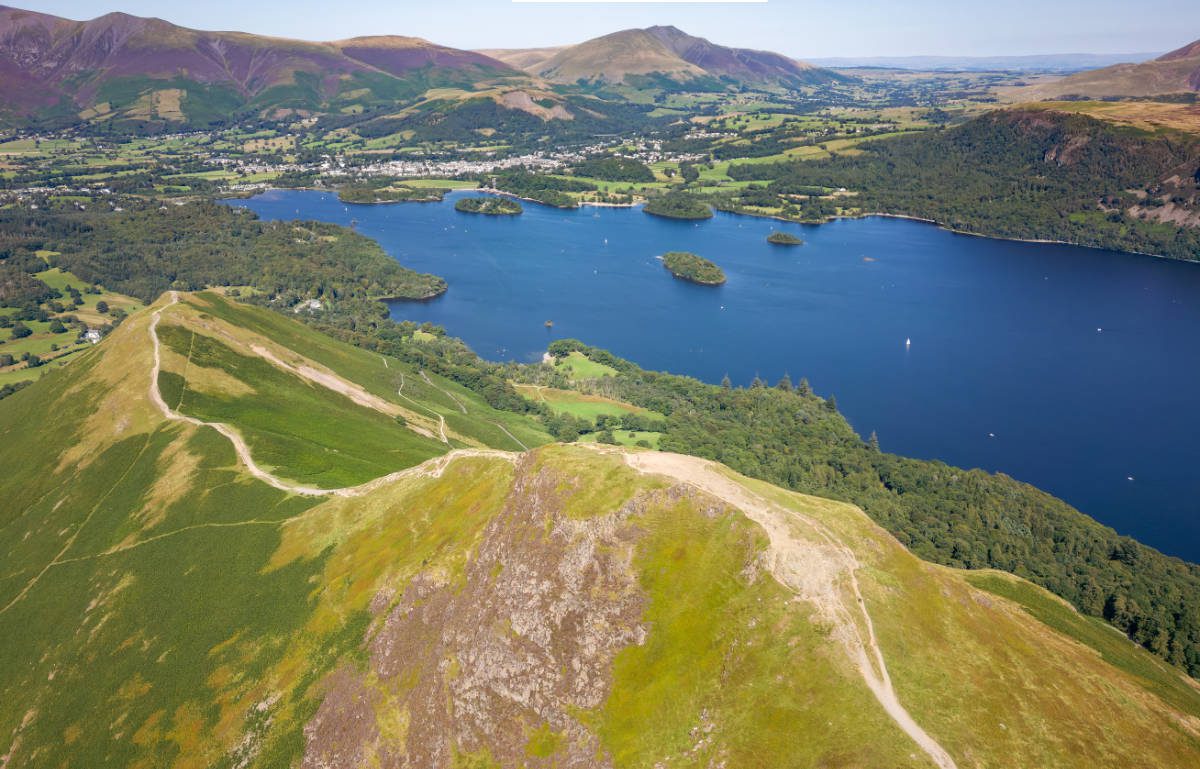 Aerial view of catbells