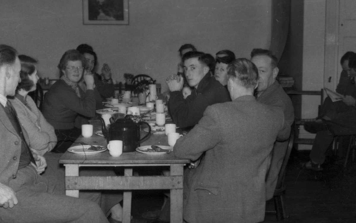 A groups of hostellers at YHA Black Sail