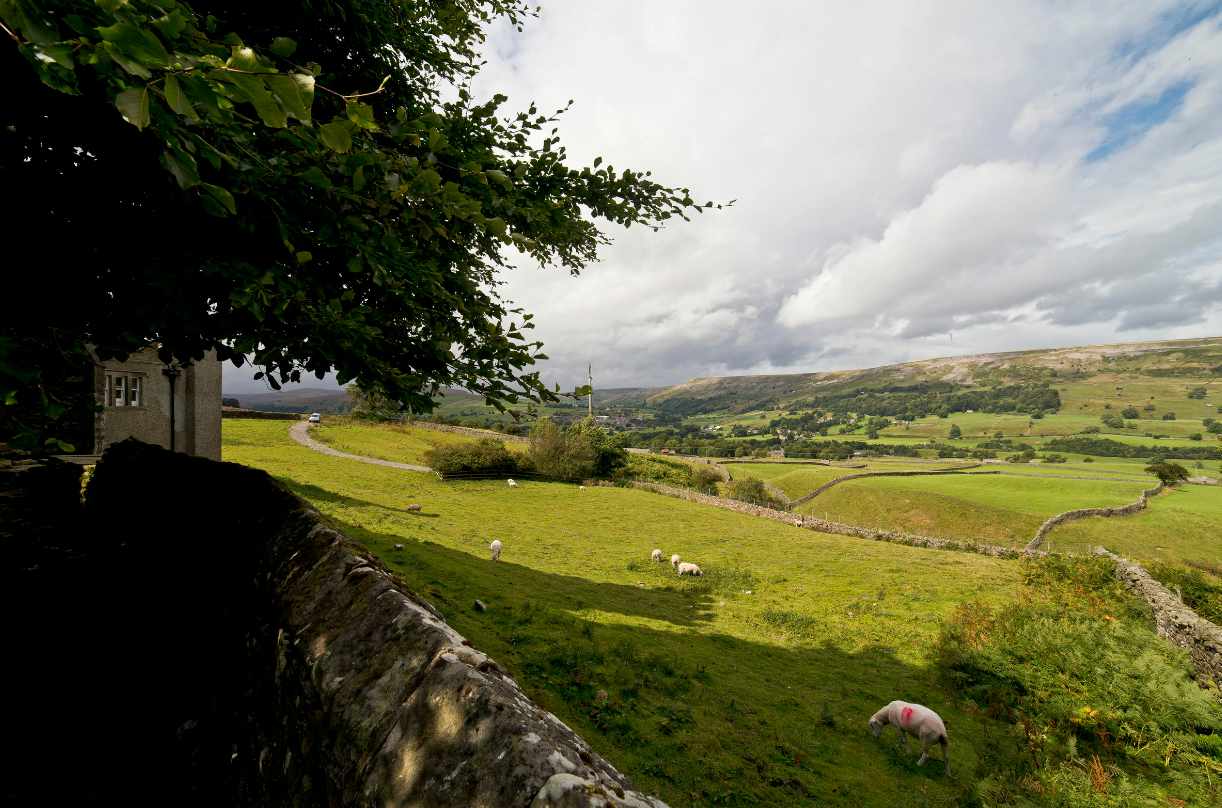 The views at YHA Grinton Lodge