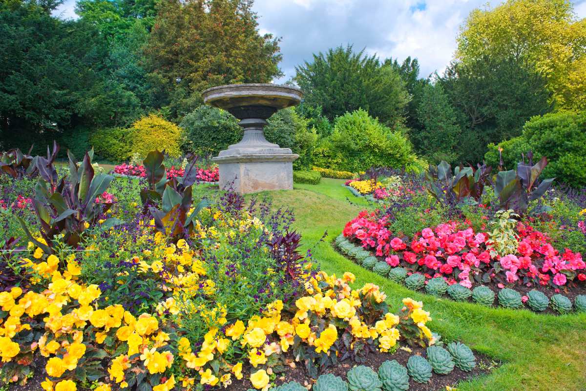 Parade gardens in Bath UK